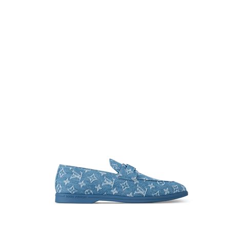 louis vuitton denim loafers|louis vuitton platform loafers.